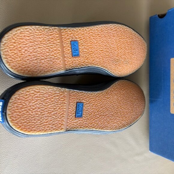 KEDS Womens Champion Black Leather Sneaker NEW-Sz 7 - Picture 8 of 8